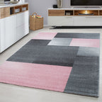 Modern floor rug - Lucca Pink