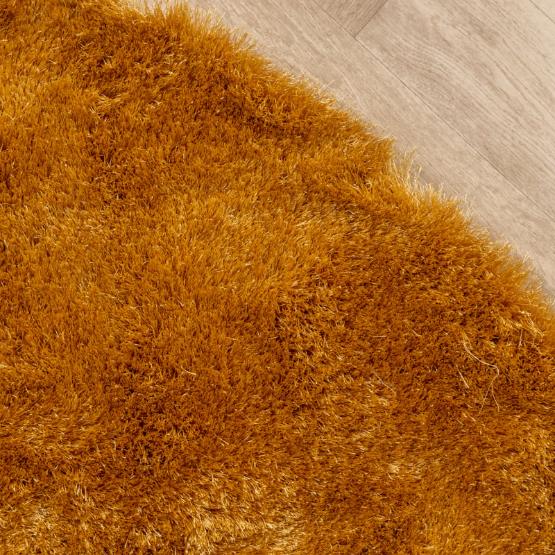 Round High Pile Rug - Glorious Gold/Yellow