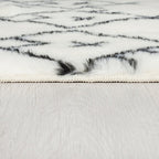 Berber floor rug - Furo Adil Cream/Black