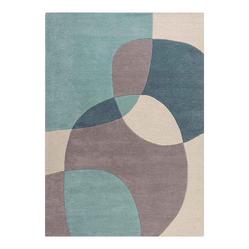Modern floor rug - Rado Glow Grey/Blue