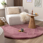 Round High Pile Rug - Comfy Supreme Dark Pink