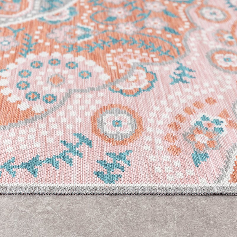Bohemian Outdoor Rug - Vedra Medallion Pink