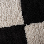 Checkerboard Rug - Blox Fringe Black