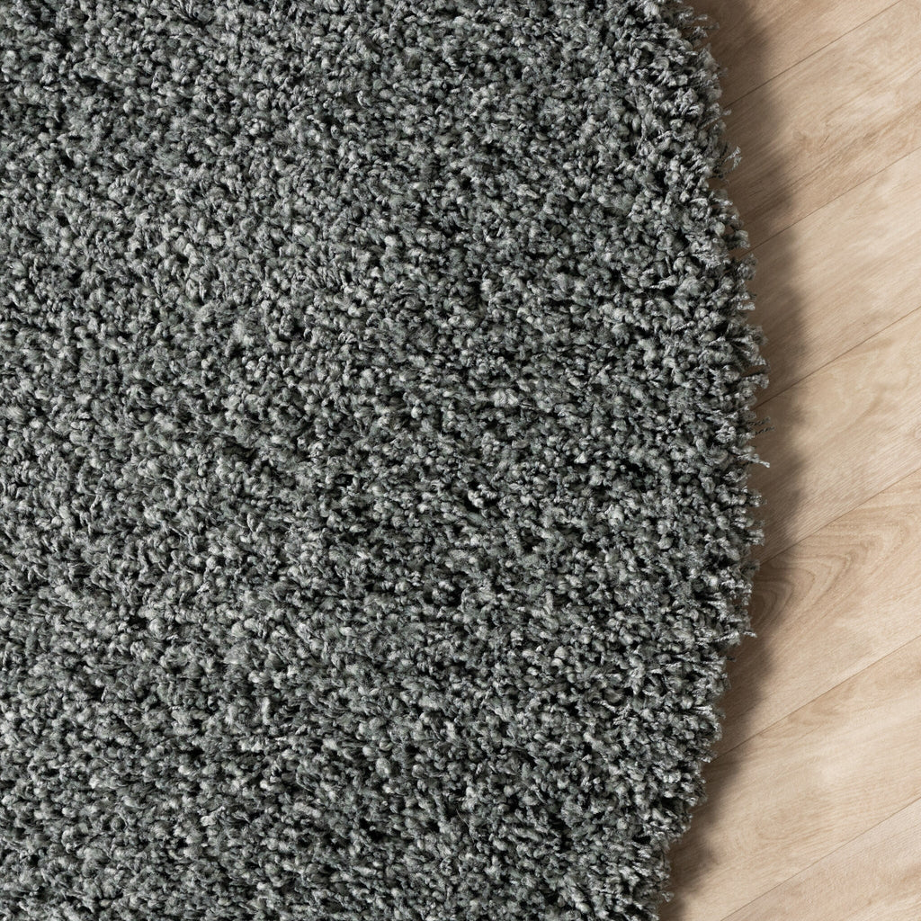 Round shaggy rug - Yves Green