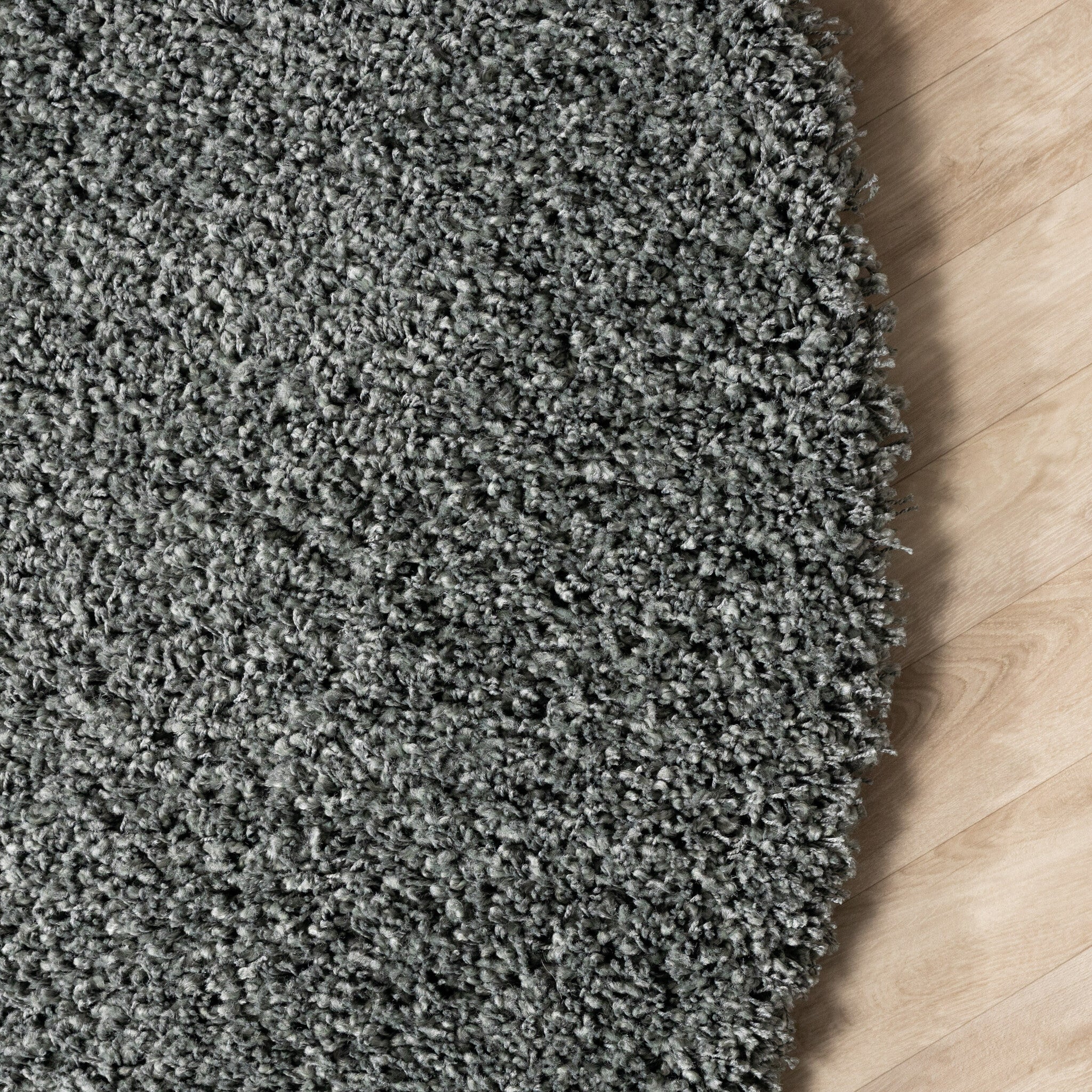 Round shaggy rug - Yves Green