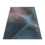 Retro Rug - Stencil Light Blue/Charcoal