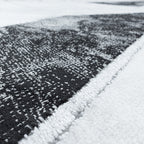 Modern floor rug - Marble Design Grey/Silver
