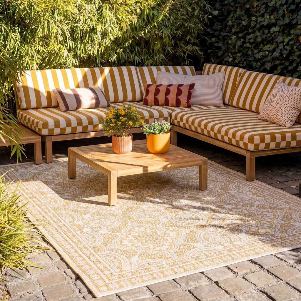 Outdoor Rug - Summer Oriental Yellow