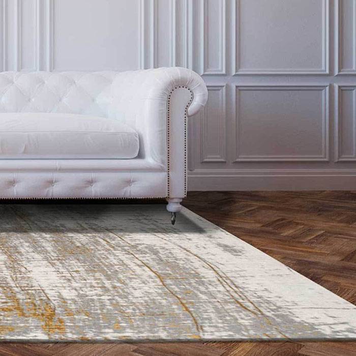 Vintage Floor Rug - Mad Men Columbus Gold 8419