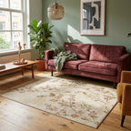 Washable rug - Misty Floral Cream