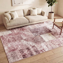 Patchwork Rug - Lago Red/Pink