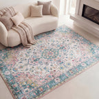 Vintage Rug - Lily Oriental Blue/Pink