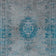Vintage floor rug - The Fading World Grey/Turquoise 8255
