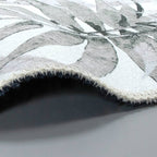 Round Rug - Palmier Leaves Grey