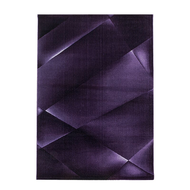 Modern floor rug - Streaky Design Purple