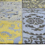 Patchwork Floor Rug - Delany Grey/Yellow