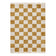 Checkerboard Rug - Blox Fringe Ochre yellow