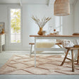 Wool Rug Beige - Tiddo Zigzag