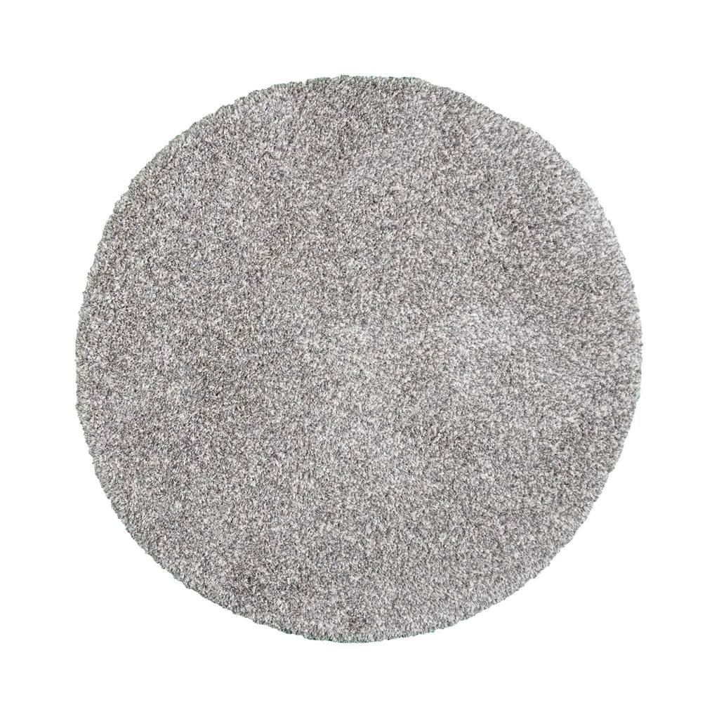 Round shaggy rug - Yves Light Grey