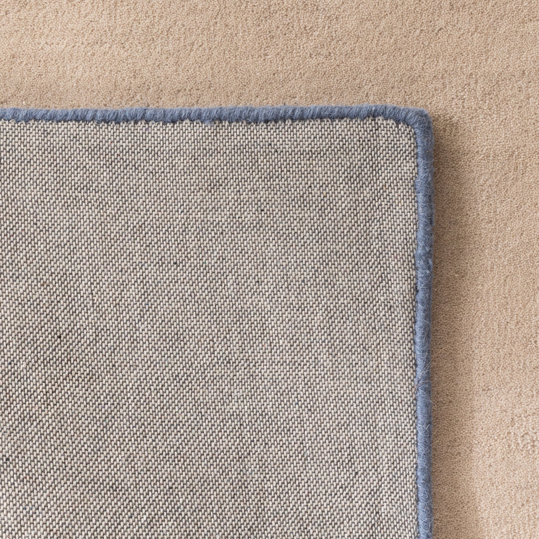 Wool Abstract Rug – Jules Cream/Blue