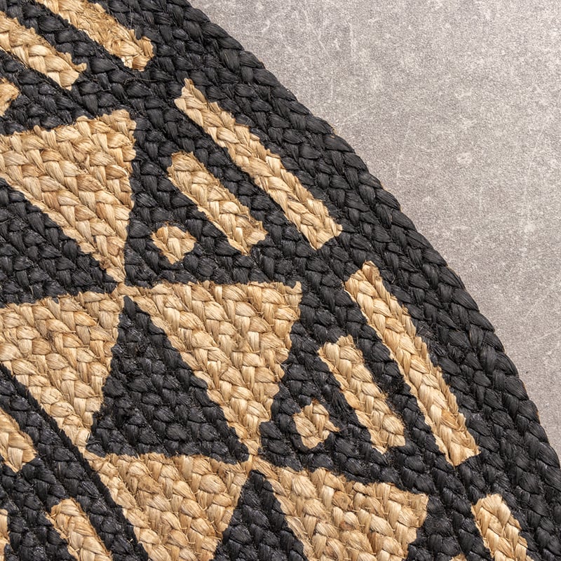 Round Jute Rug - Henna Maya Natural