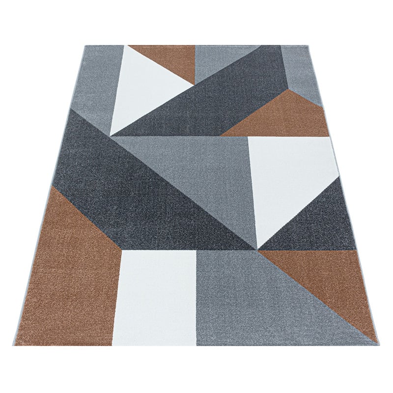 Modern floor rug - Optimism Design Brown/Gray