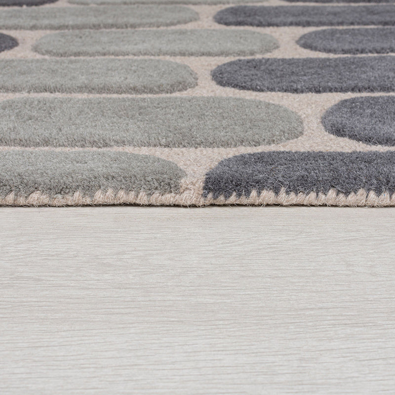 Modern floor rug - Rado Fossil Grey