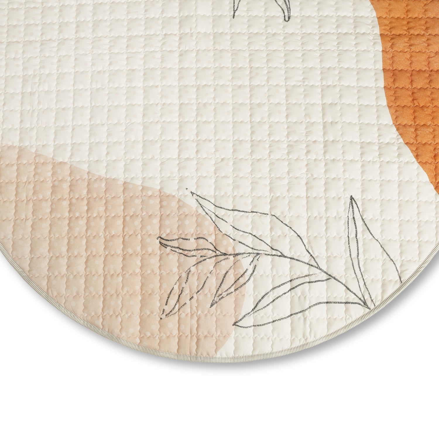 Round baby play mat - Noa Watercolour Art Multicolor