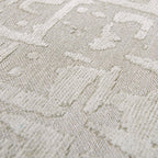 Round modern floor rug - Structures Baobab 9197