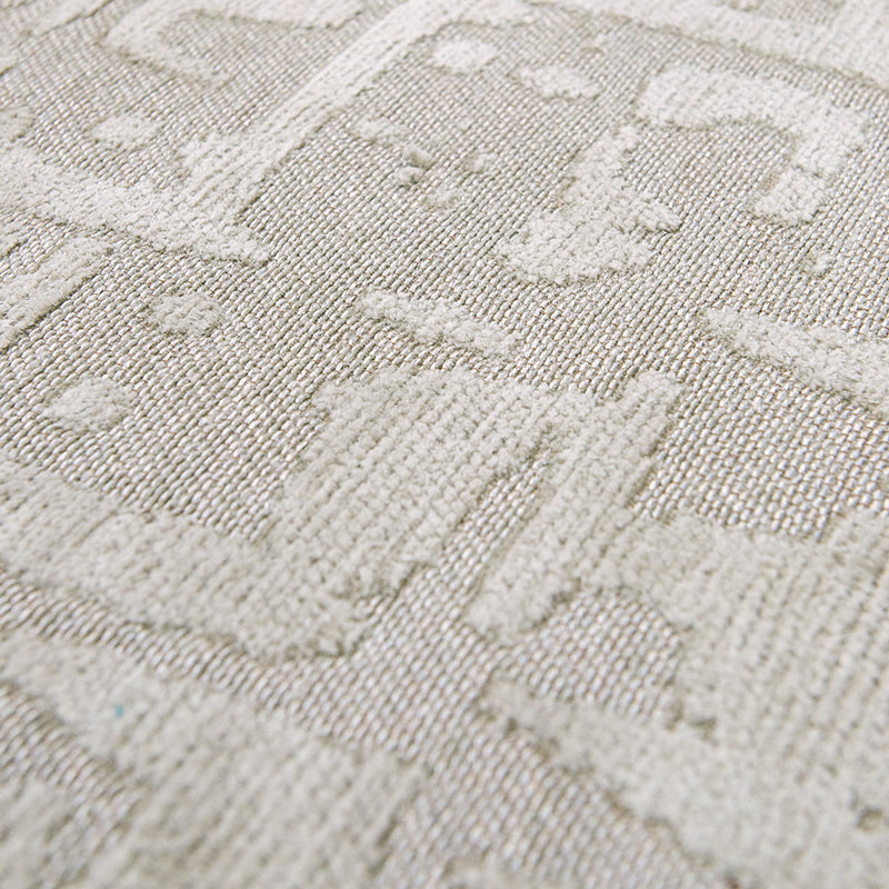 Round modern floor rug - Structures Baobab 9197