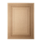 Jute Outdoor Rug - Mavi Border Cream/Brown