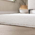 Sustainable Low-Pile Rug - Lykke Cream