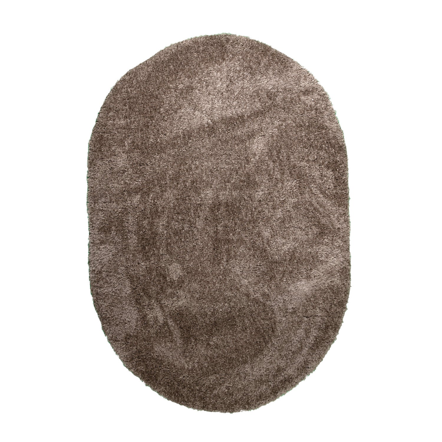 Oval Shaggy Rug - Blaze Taupe