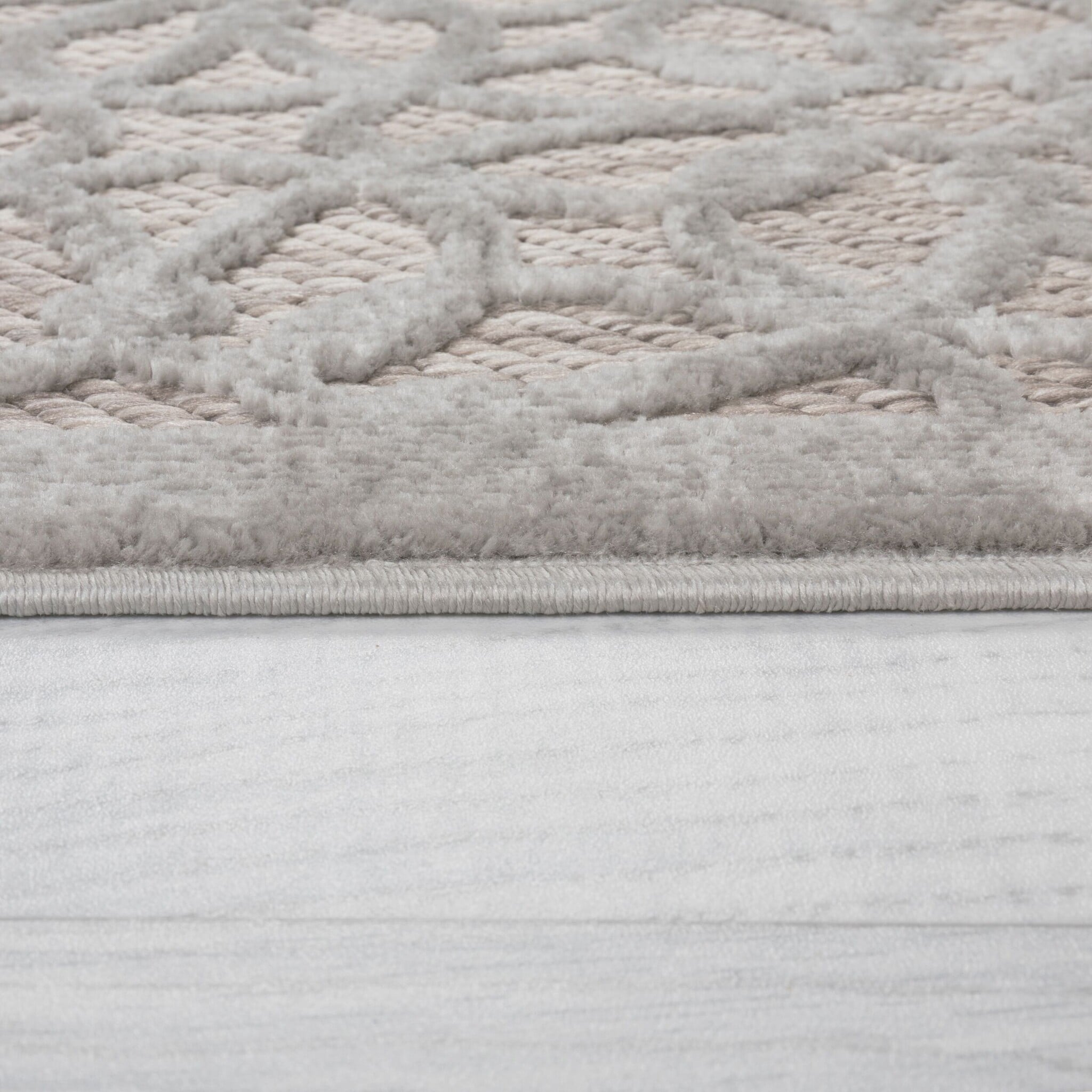 Round outdoor rug - Piatto Argento Silver/White