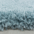 High-Pile Floor Rug - Fuzzy Light Blue