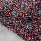 High-Pile Floor Rug - Enjoy Red
