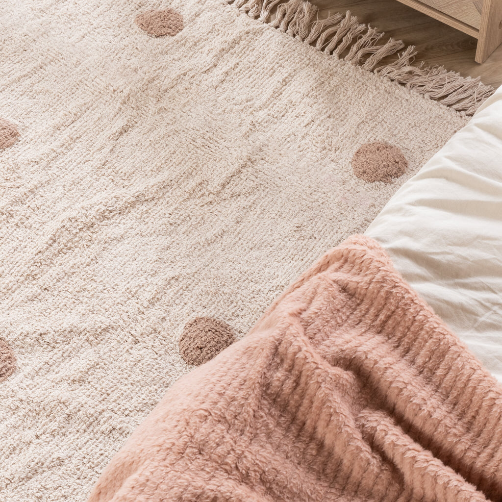 Kids Room Rug – Lou Dots Taupe