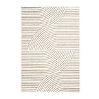 Modern Rug - Nori Curves White/Taupe