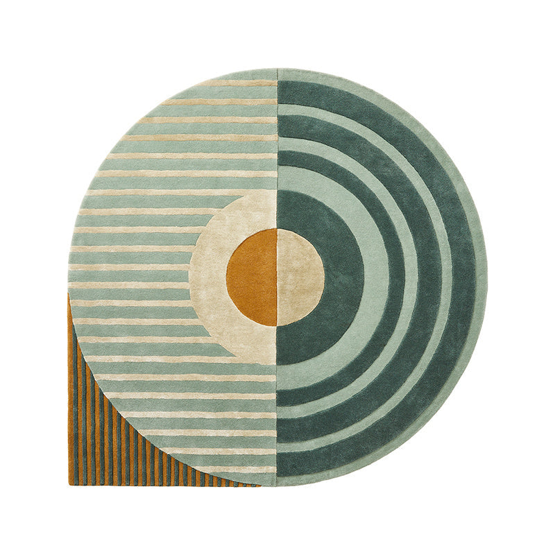 Organic floor rug - Fano Girare Green