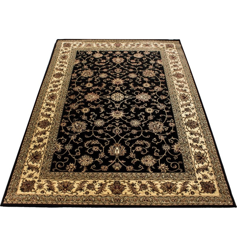 Oriental Floor Rug - Marrakesh Black 210