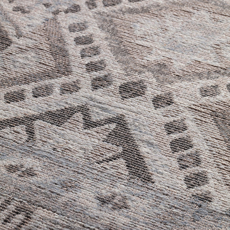 Wool patchwork floor rug - Olympus 9000 Grey