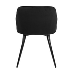 Velvet dining chair - Matz Black