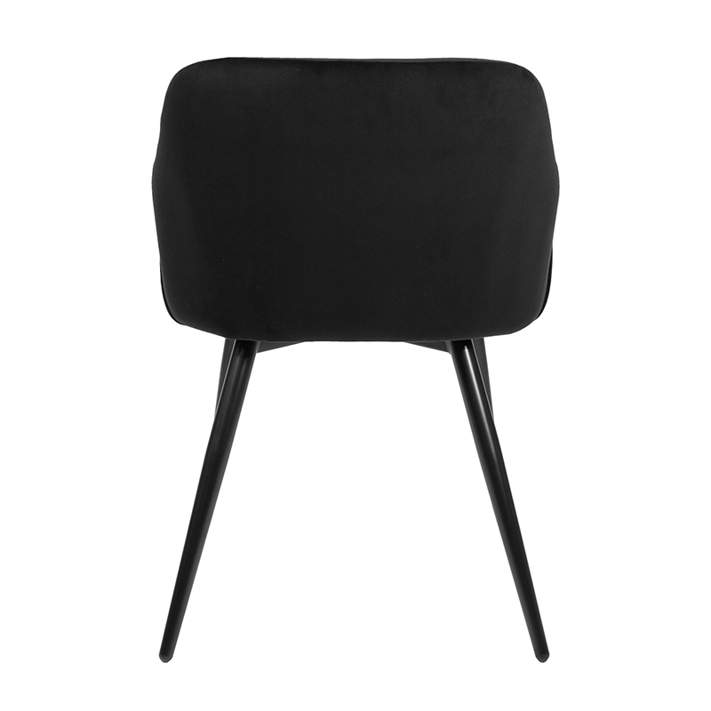 Velvet dining chair - Matz Black