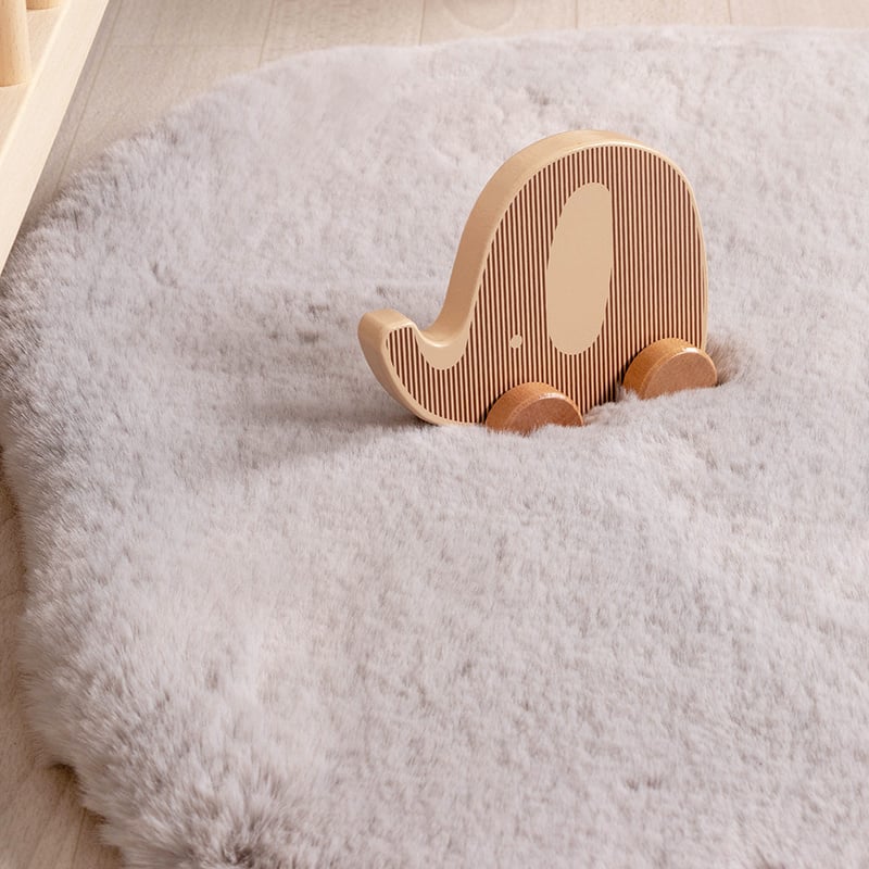 Kids Rug - Huggy Elephant Grey