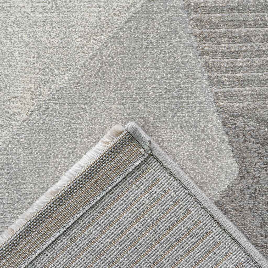 Abstract Floor Rug - Axil Grey 6979