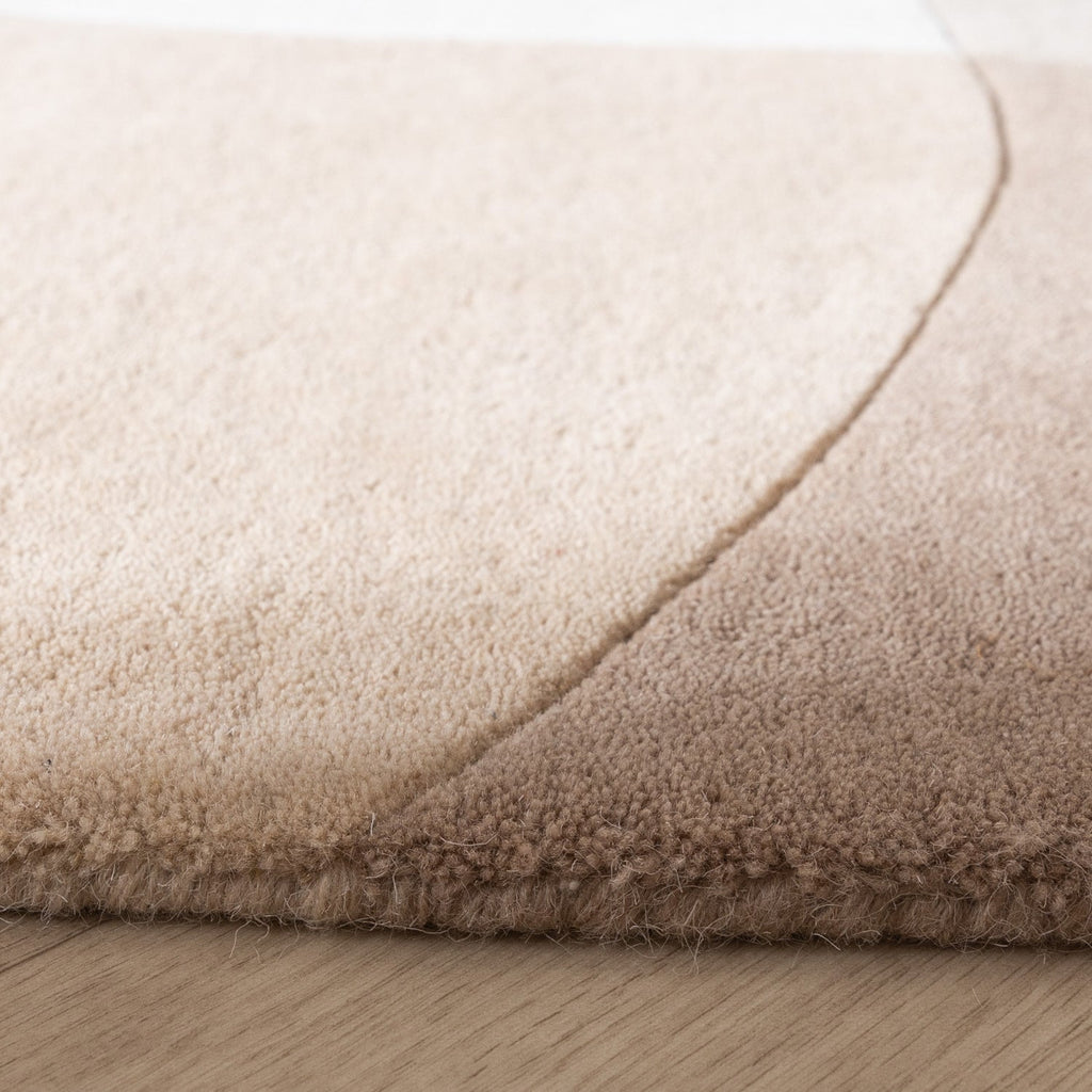 Wool Abstract Rug - Clarice Cream/Beige