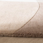 Wool Abstract Rug - Clarice Cream/Beige