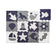 Foam puzzle mat - Sam Sea Dark Blue/White