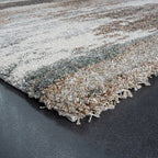 High-Pile Floor Rug - Modesto Taupe/Grey 6747