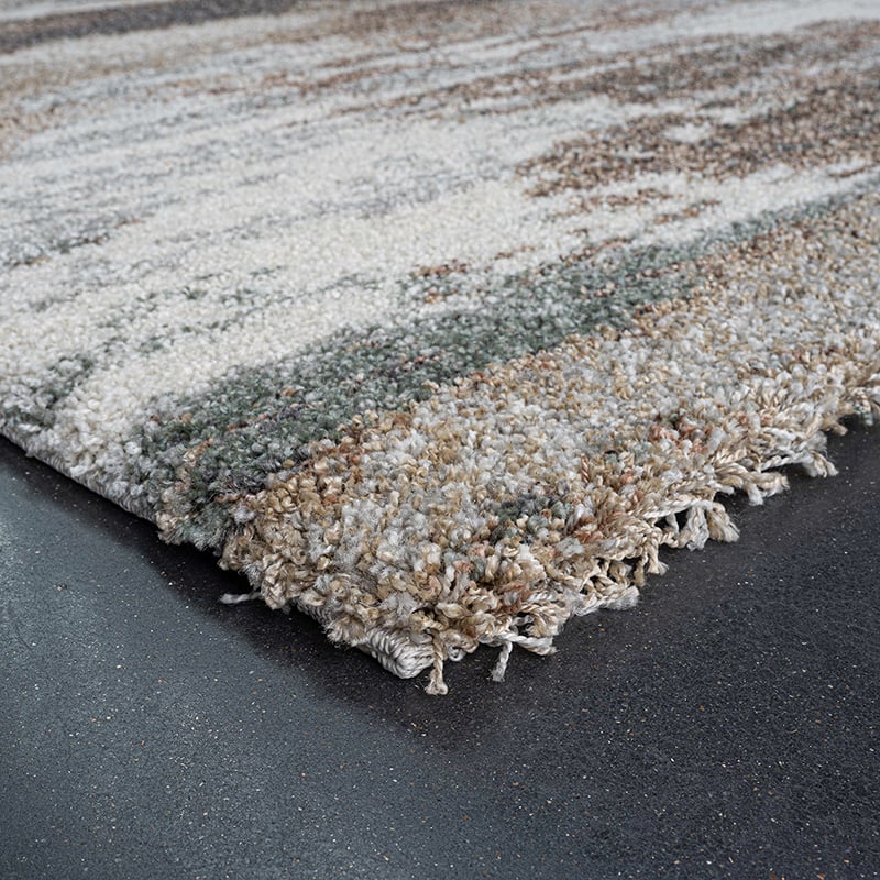 High-Pile Floor Rug - Modesto Taupe/Grey 6747